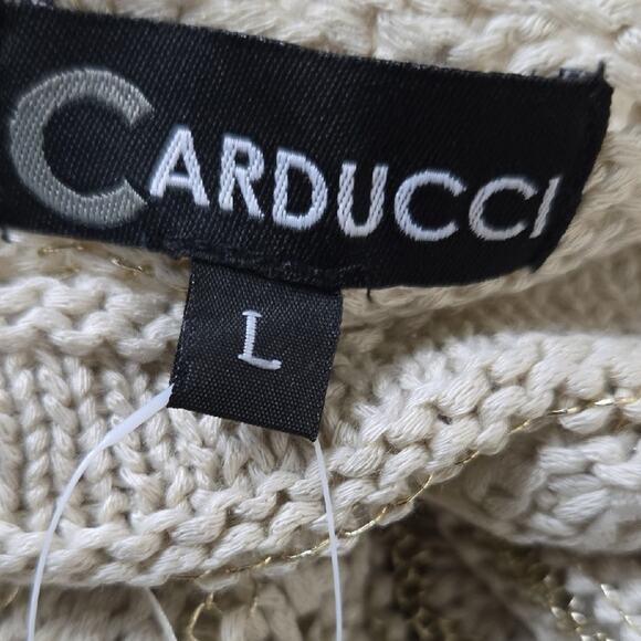 Carducci Open-Knit Short Sleeve Sweater – Size‎ L (NWT) - Picture 5 of 5